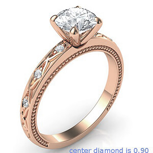 Rose gold vintage syle engagement ring Rose gold vintage syle engagement ring